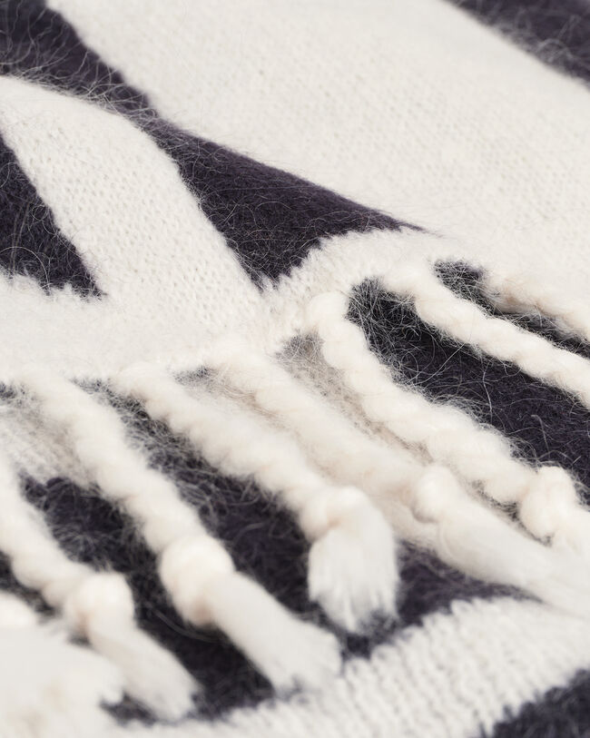 Quadrat Logo halsduk i mohair