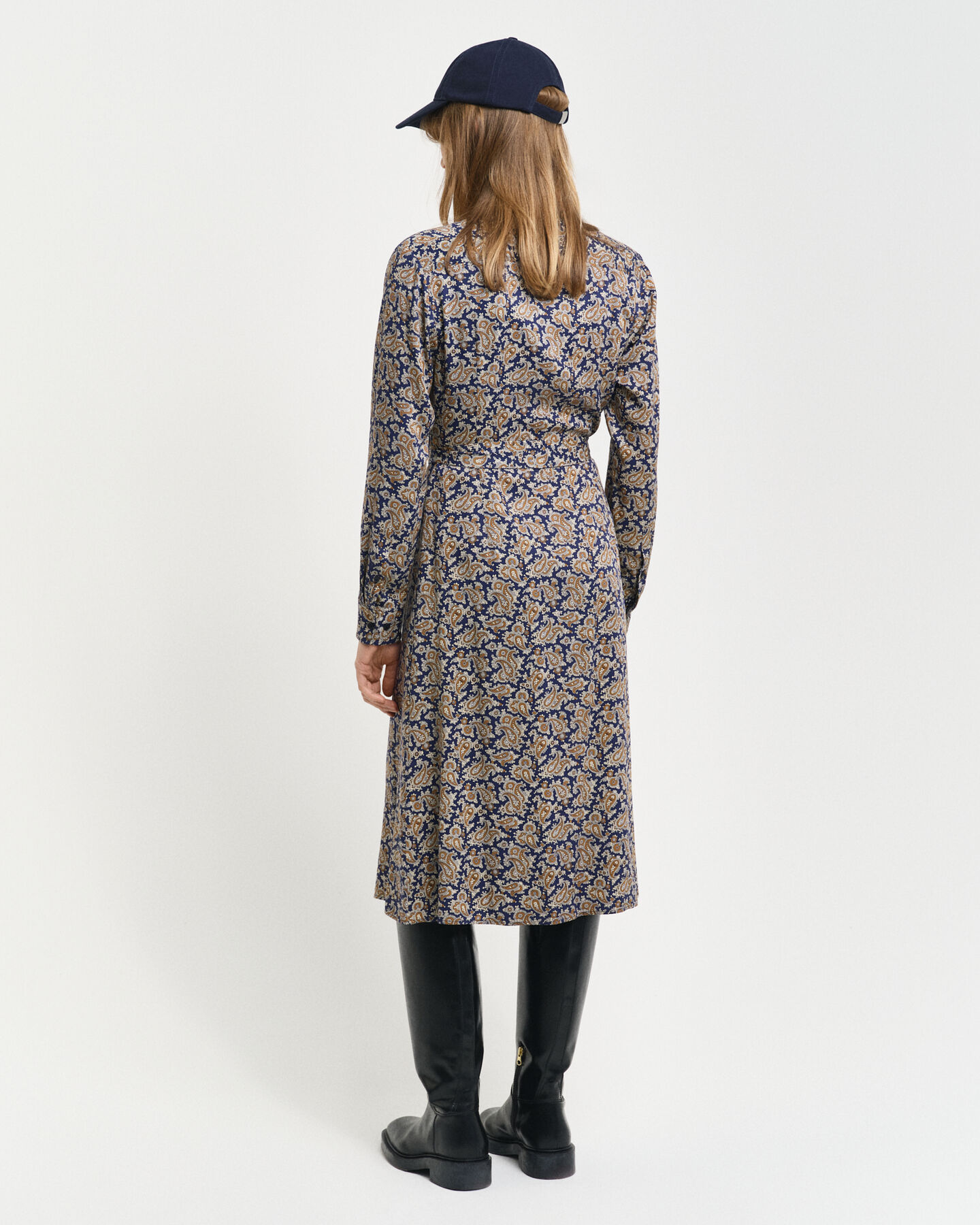 Paisleym&ouml;nstrad skjortkl&auml;nning