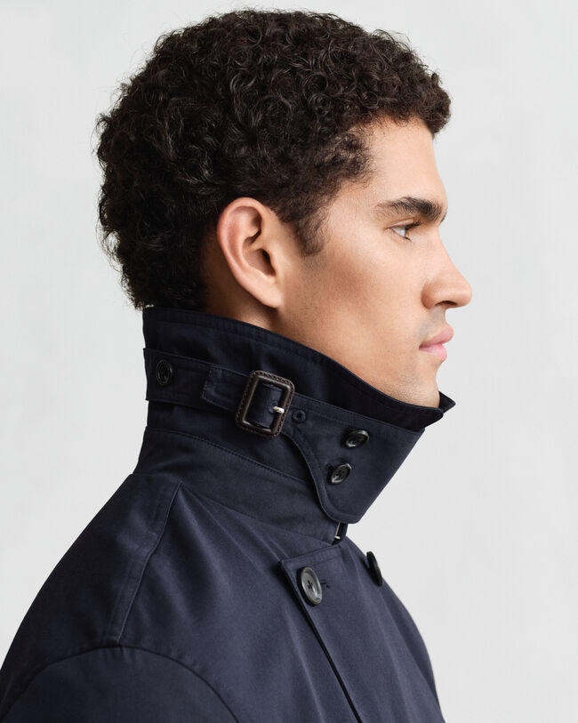 Trenchcoat i bomullsblandning