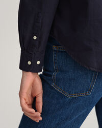 Regular fit plaggf&auml;rgad oxfordskjorta