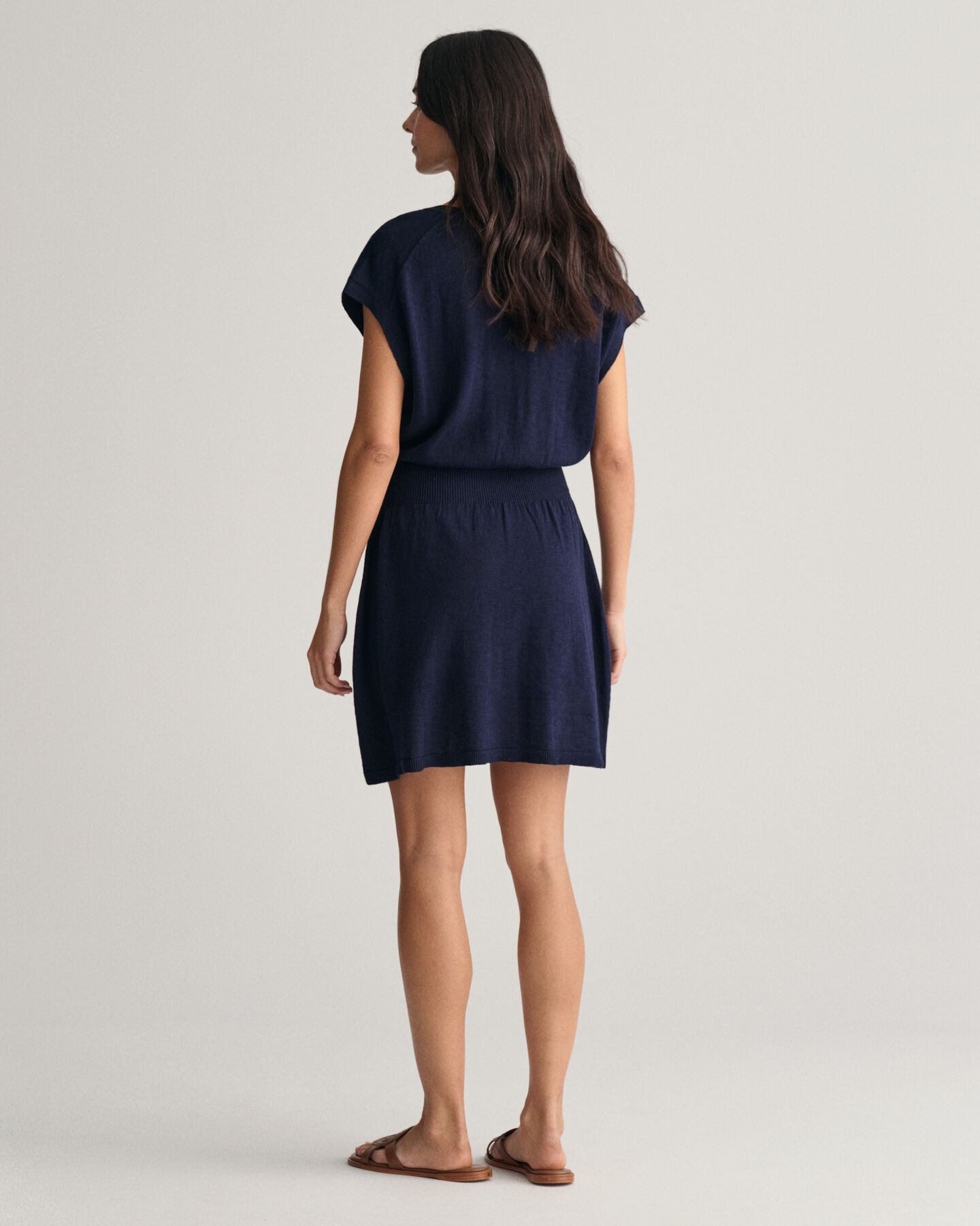 Klänning i linneblandning