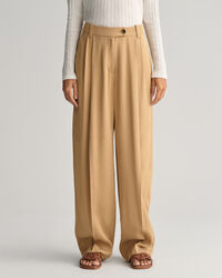 Loose fit chinos med låg midja och vida ben