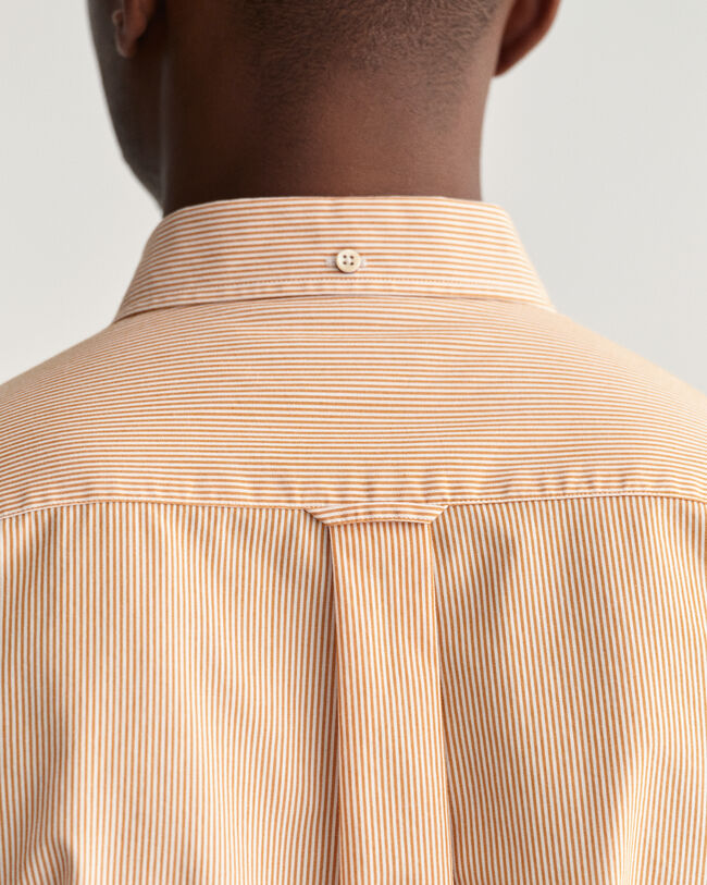 Regular Fit Poplinskjorta med mellanbreda r&auml;nder