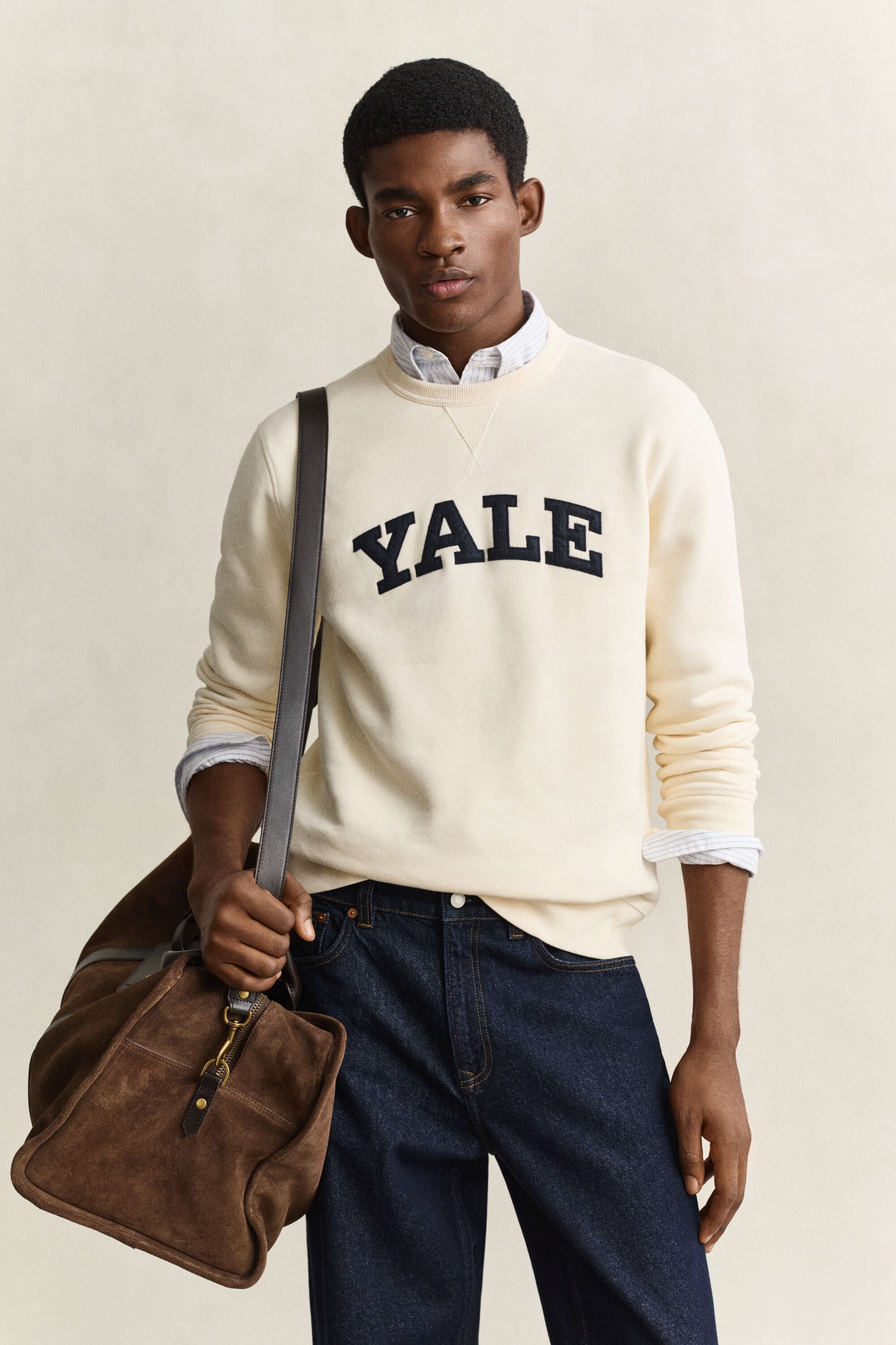 Gant x Yale rundhalsad sweatshirt