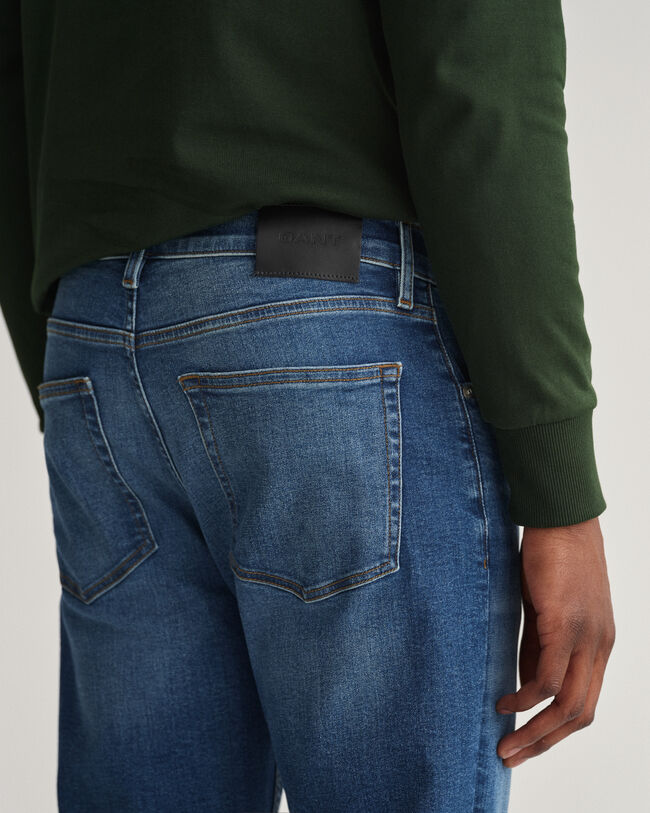 Maxen Retro Shield jeans med extra slim fit