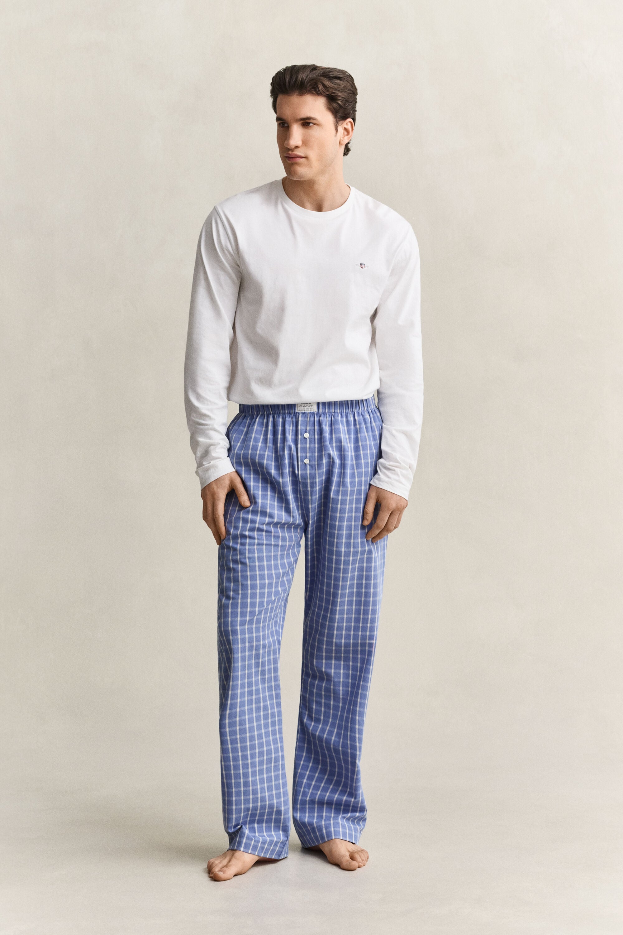 Rutiga pyjamasbyxor