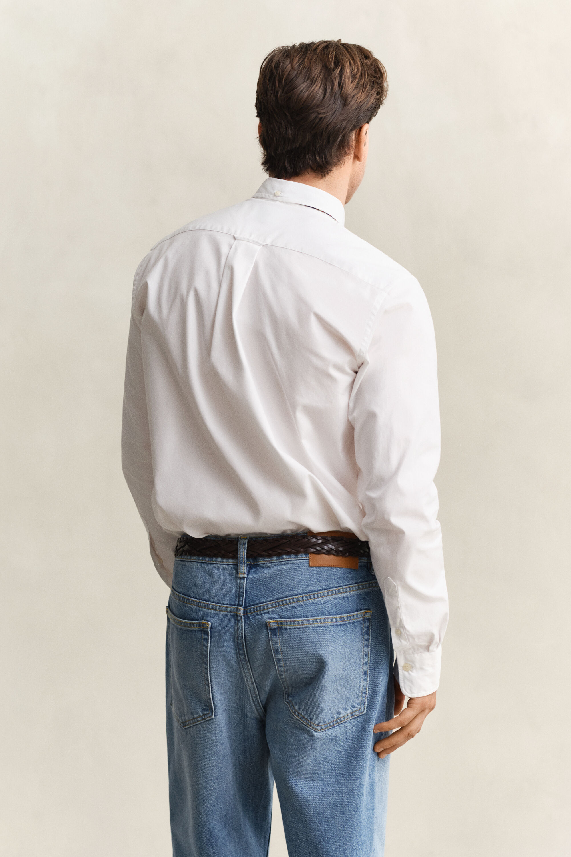 Pinpointvävd oxfordskjorta