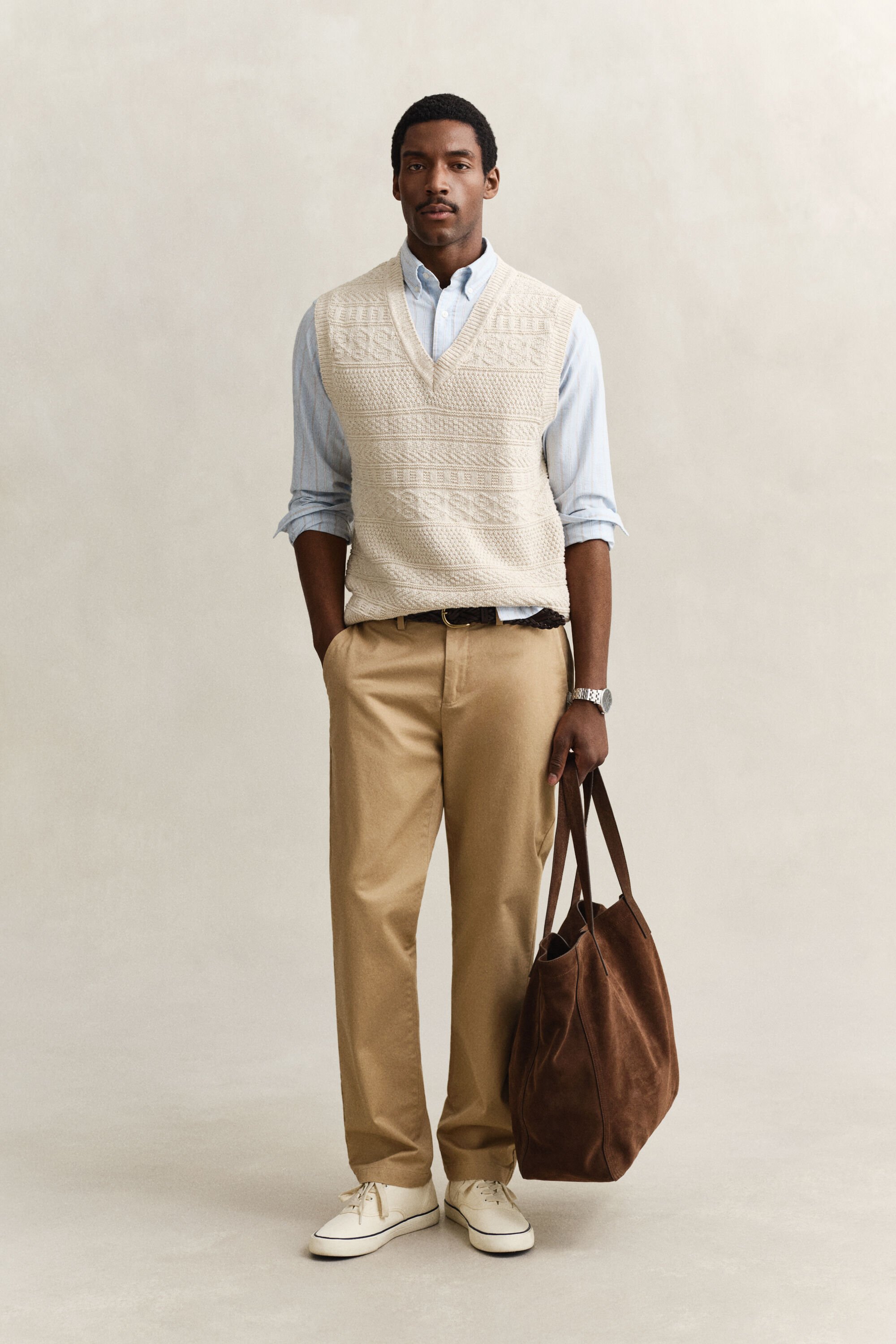 Eleganta chinos med regular fit