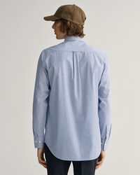 Regular Fit Poplinskjorta med mellanbreda r&auml;nder