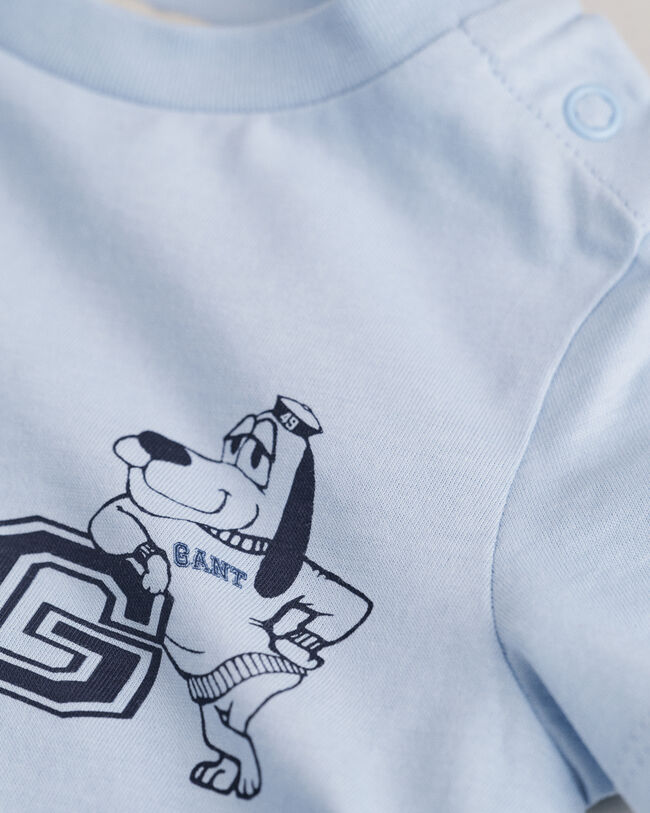 Baby G T-shirt med hundtryck