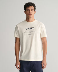 T-shirt med GANT-tryck