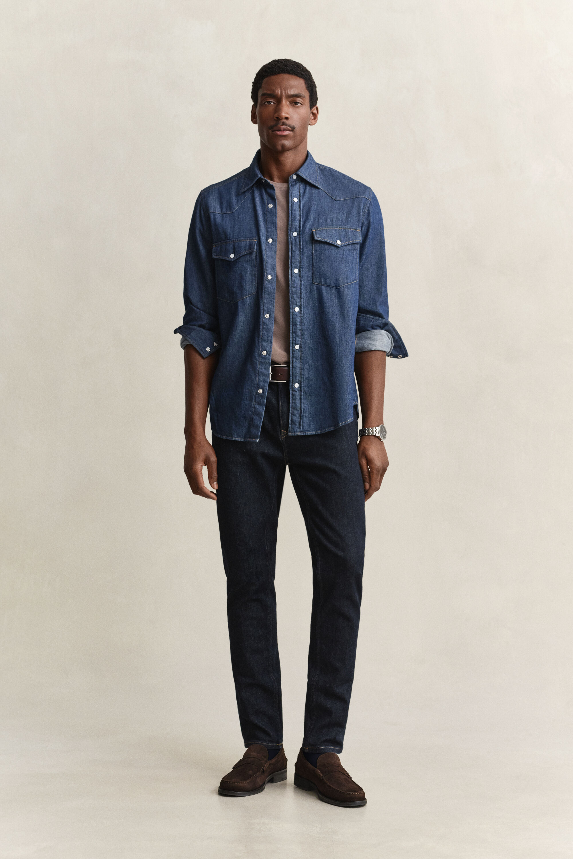 Slim fit jeans i stilren tvätt