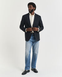 Randig club-blazer i flanell