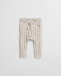 Baby Shield kabelstickade leggings i bomull