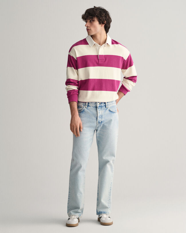 Loose Fit ljustvättade jeans