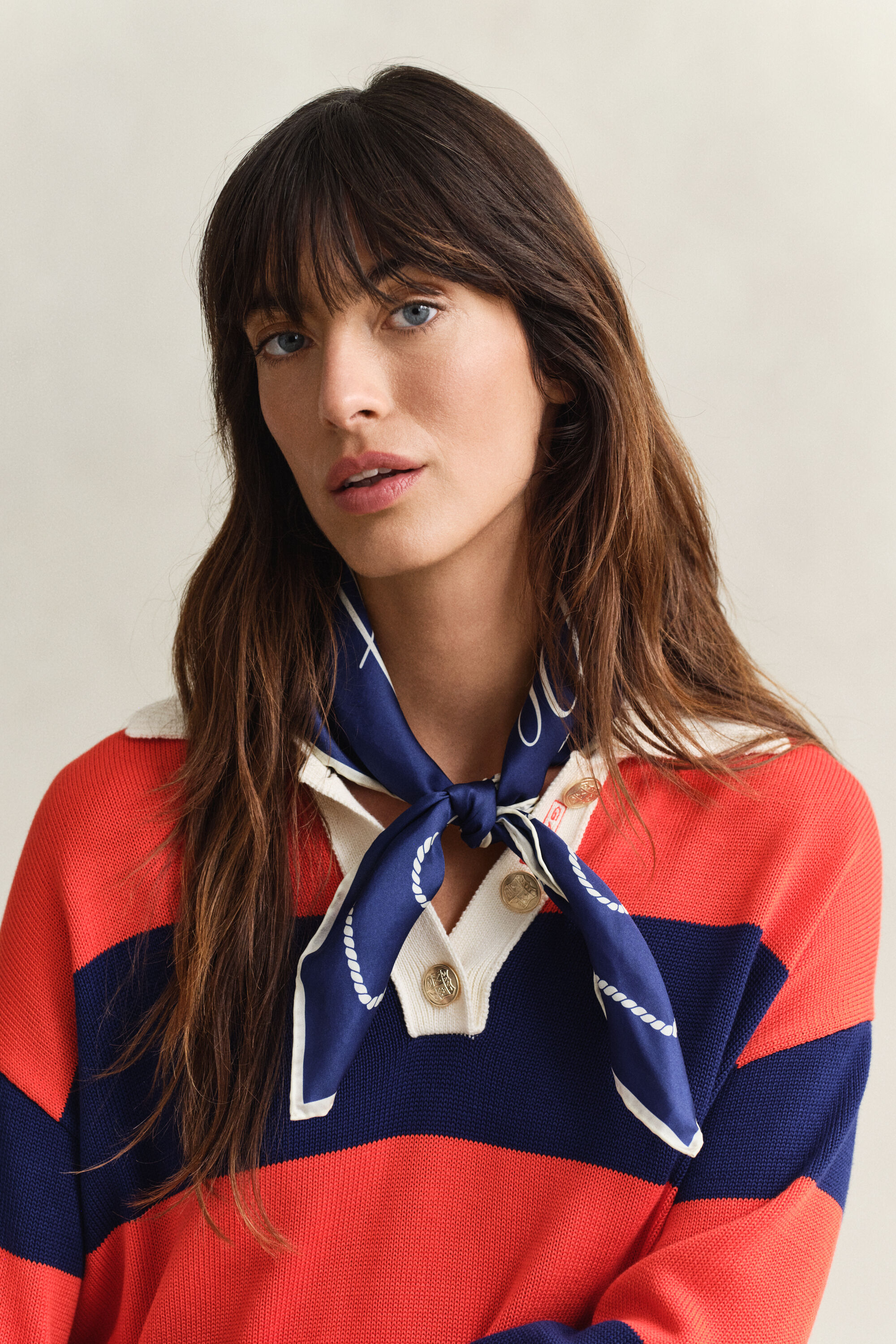 Repmönstrad sidensjal