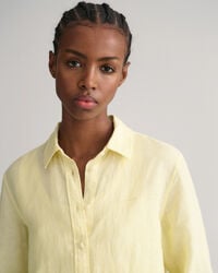 Regular fit skjorta i linnechambray