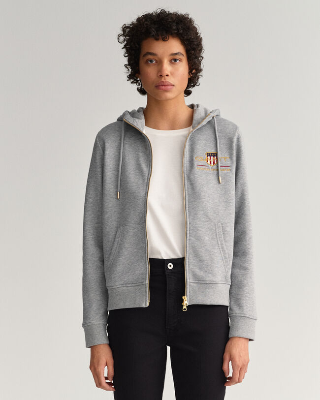Archive Shield full-zip hoodie