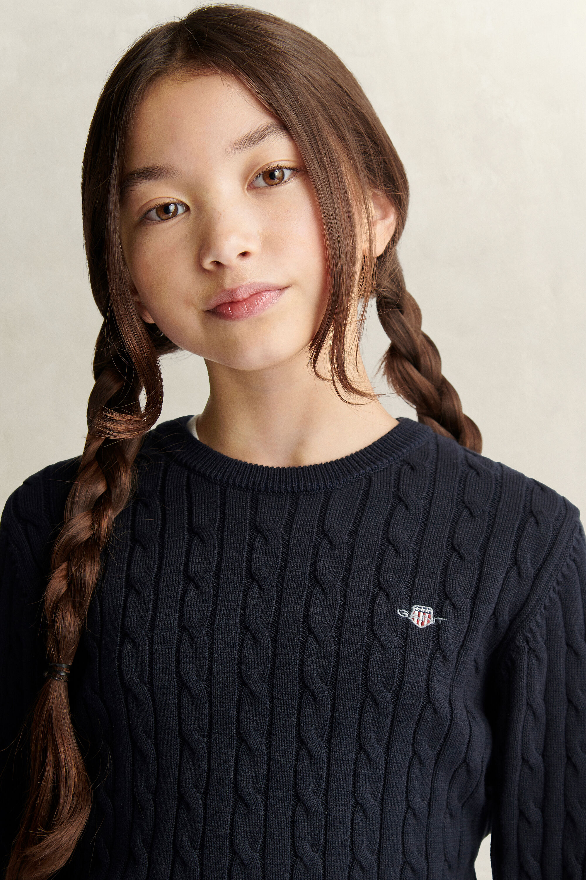 Teen Girls kabelstickad tröja