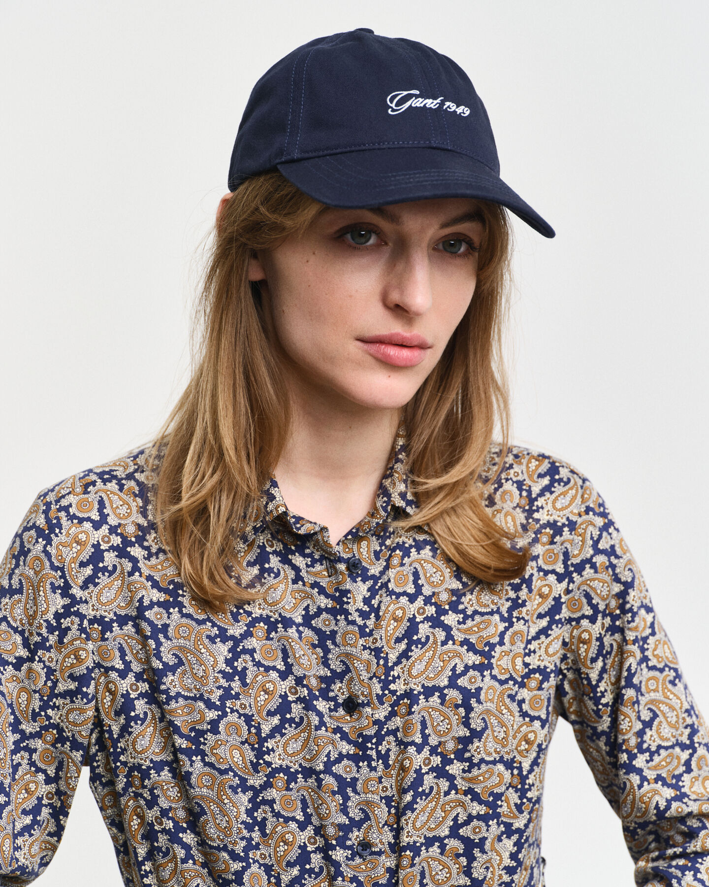 Paisleym&ouml;nstrad skjortkl&auml;nning