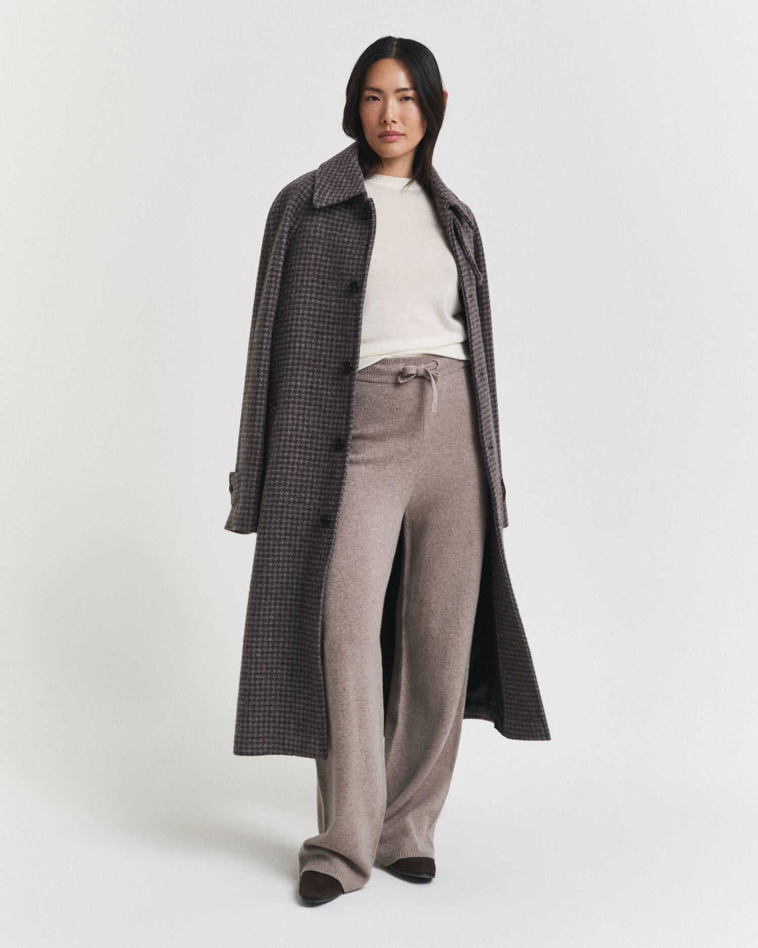 Rundhalsad tröja i extra fin merinoull