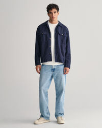 Rundhalsad sweatshirt med tryck