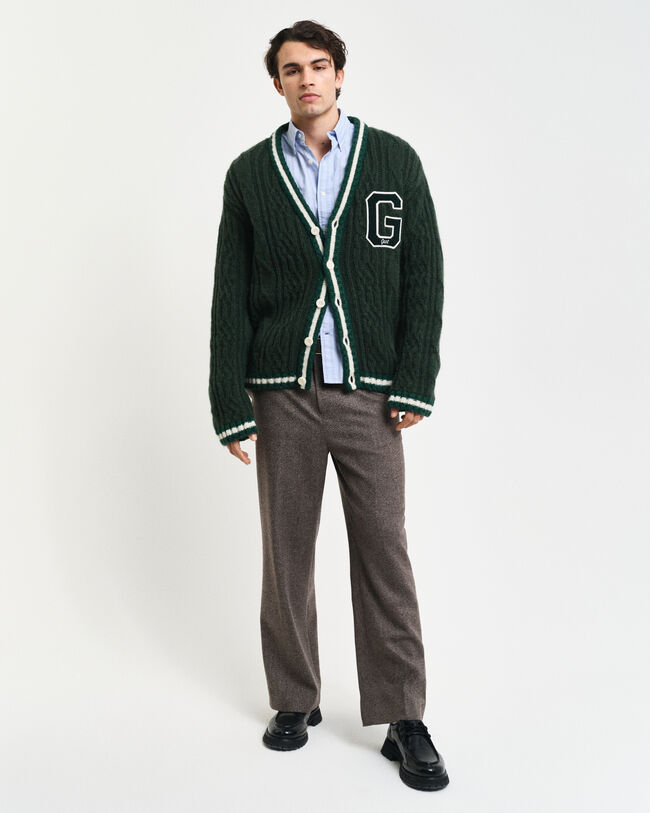 Seasonal G kabelstickad cardigan