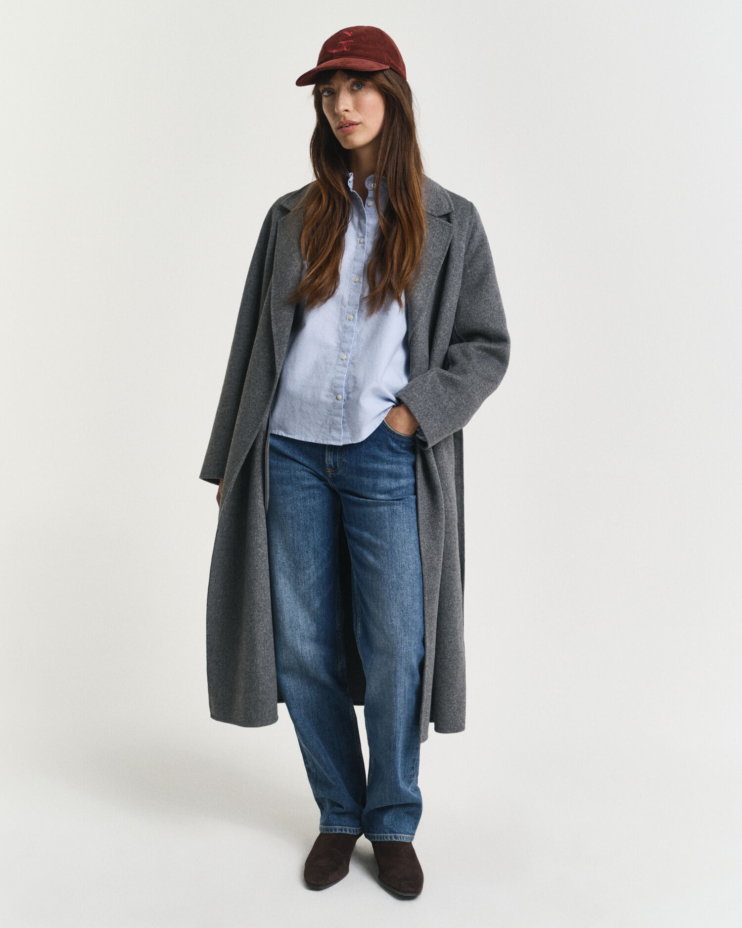 Klassisk oxfordblus med volang