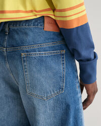 Loose fit jeans i vintagetv&auml;tt