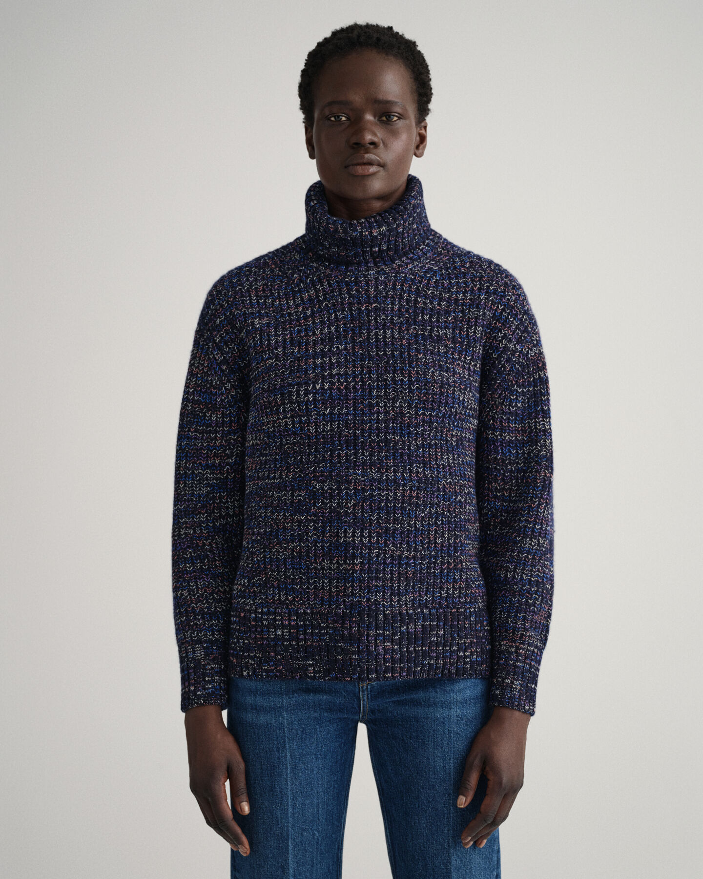 Flerfärgad polotröja