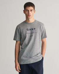 T-shirt med GANT-tryck