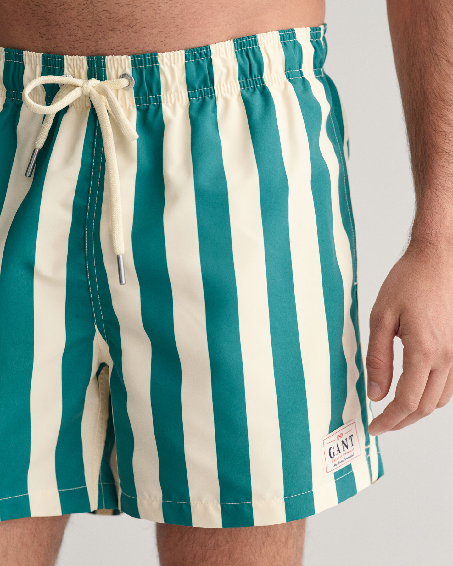 Block Striped Swim Shorts