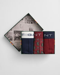 Trepack paisleymönstrade kalsonger i presentförpackning