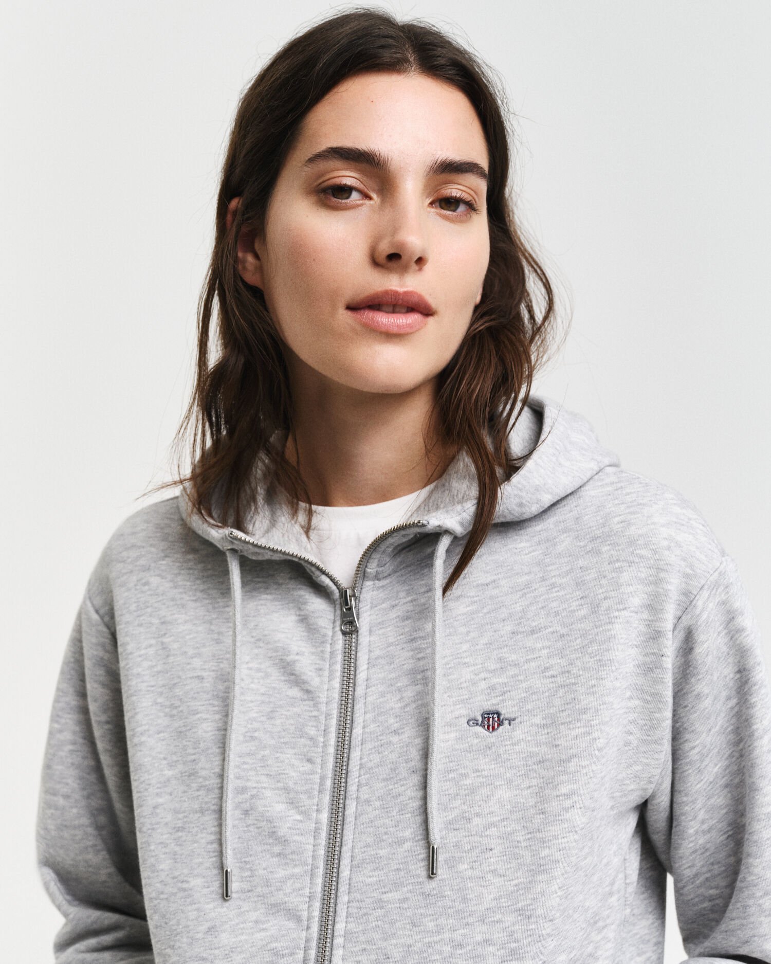 Shield hoodie med dragkedja