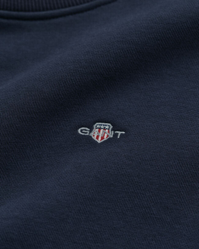 Shield sweatshirtklänning med rund halsringning