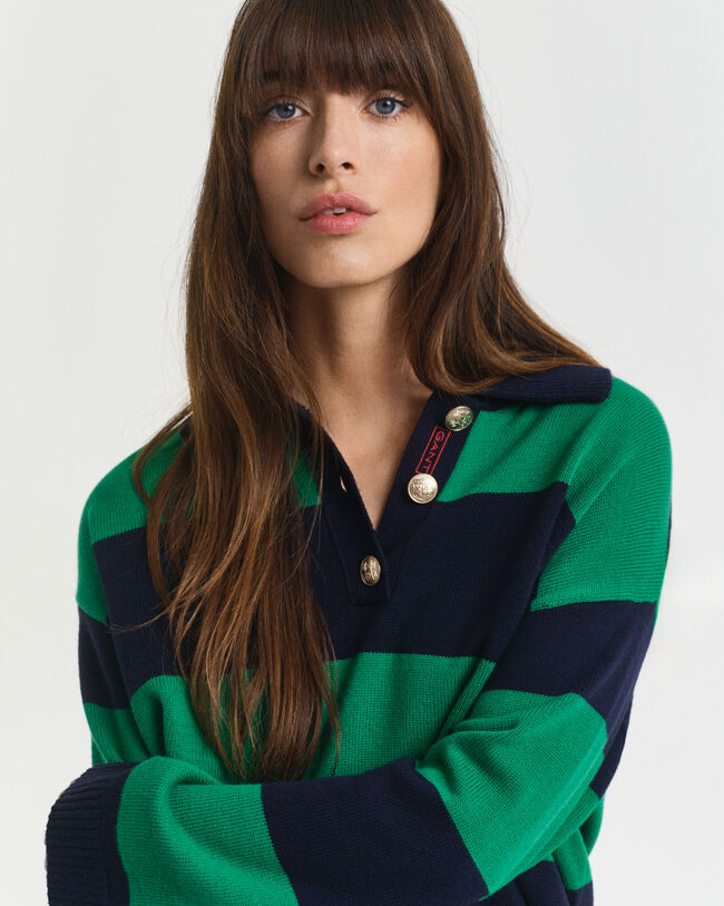 Randig stickad Rugger