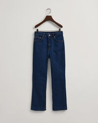 Cropped utställda jeans