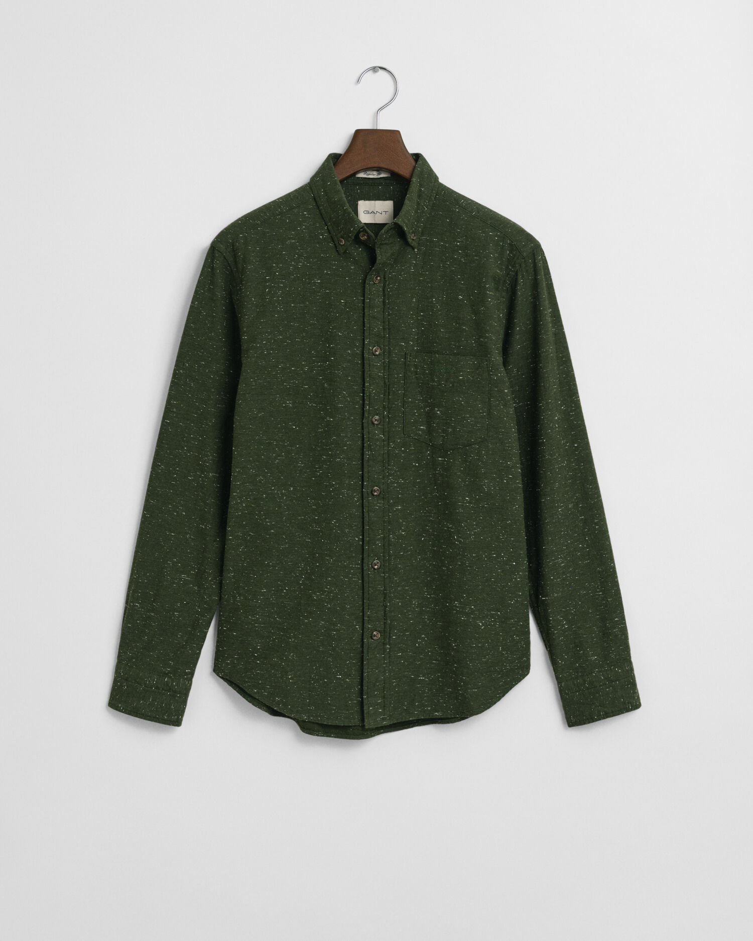 Regular fit flanellskjorta i nepsgarn