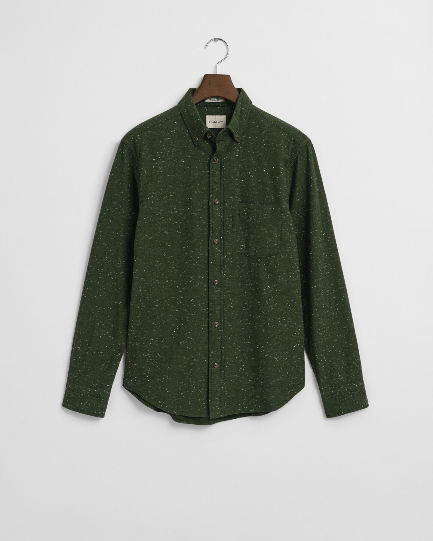 Regular fit flanellskjorta i nepsgarn