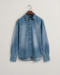 Teen Boys Indigof&auml;rgad skjorta