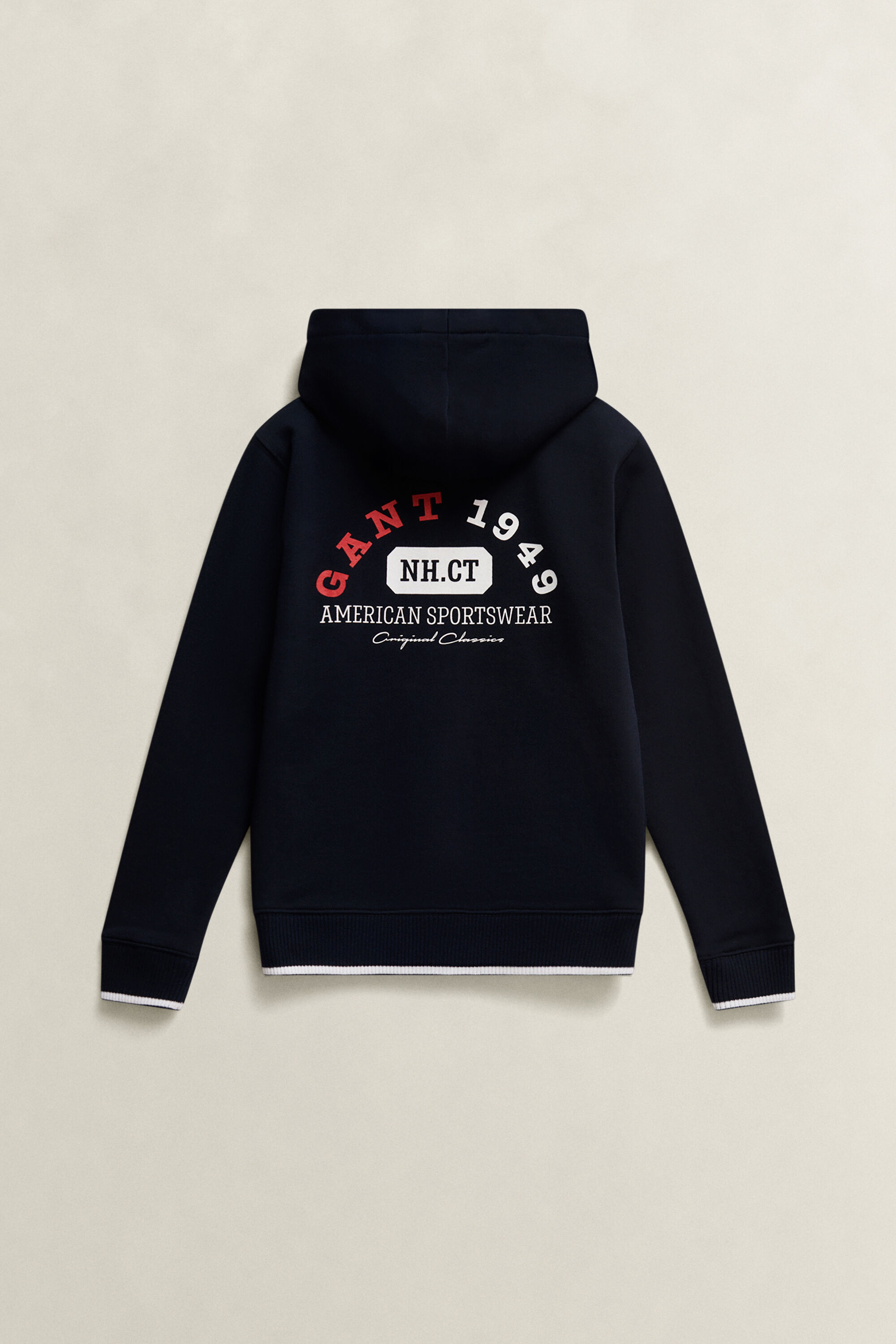 Boys Collegiate Graphic hoodie med dragkedja