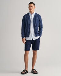 Classic bomullscardigan med V-ringning