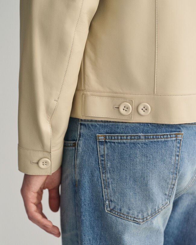 Truckerjacka i skinn