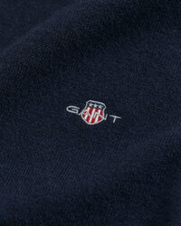 Rundhalsad tröja i superfin lammull