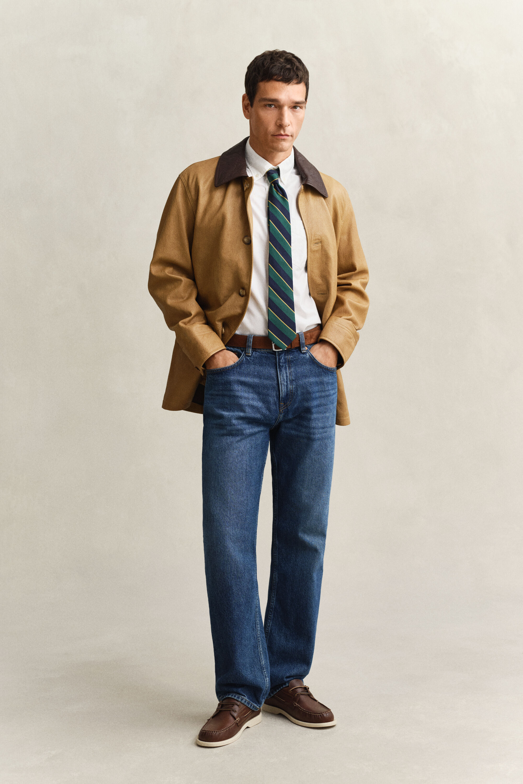 Klassisk kortärmad oxfordskjorta