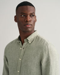 Slim fit linneskjorta