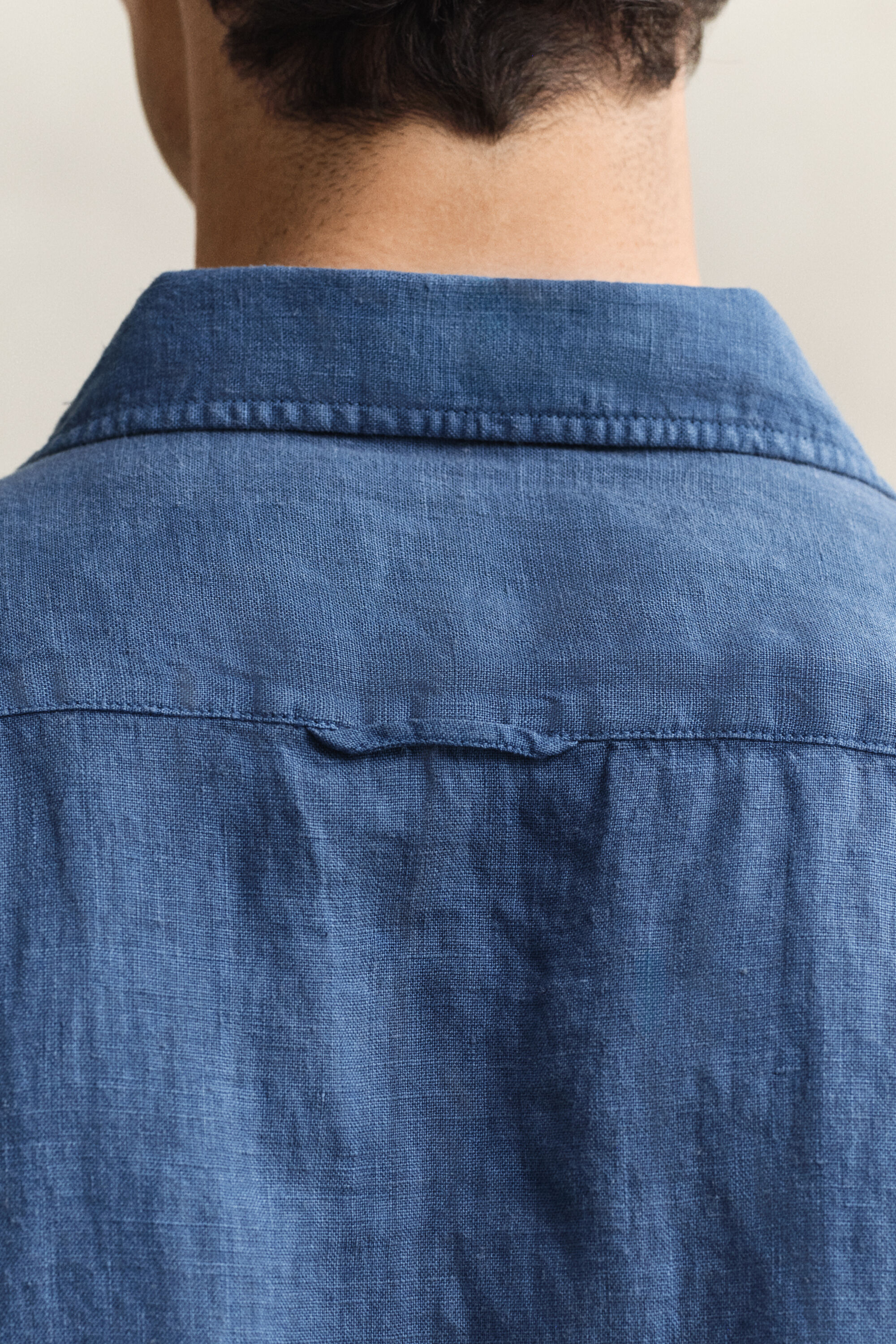 Kortärmad linneskjorta