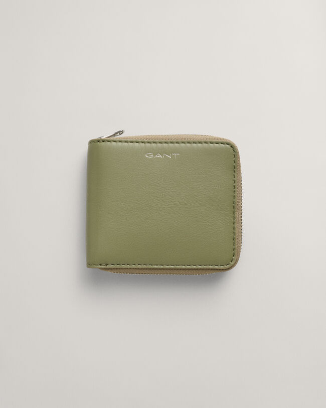 Skinnplånbok med dragkedja