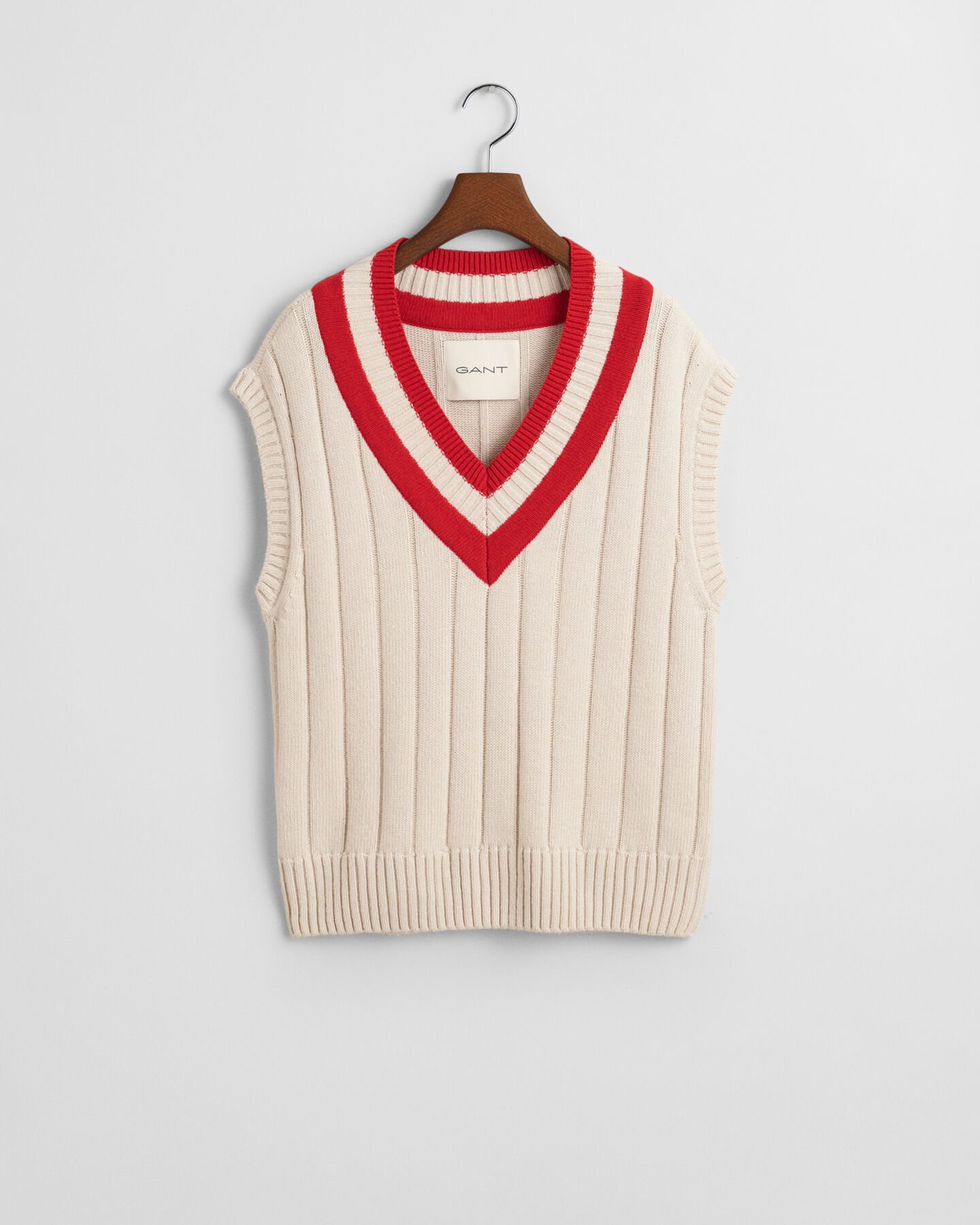 V-ringad kontrastf&auml;rgad slipover