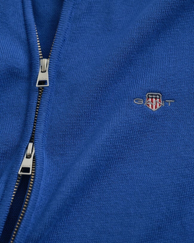 Casual Cotton kofta med dragkedja